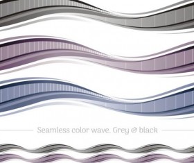 Seamless color wave abstract vector 04
