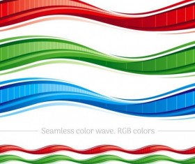 Seamless color wave abstract vector 05