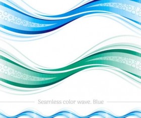 Seamless color wave abstract vector 07
