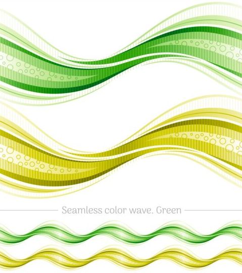 Seamless color wave abstract vector 08