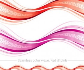 Seamless color wave abstract vector 09
