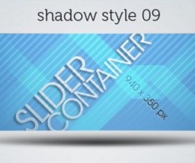 Shadows Styles Web Slider Psd Pack