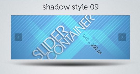 Shadows Styles Web Slider Psd Pack