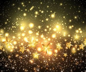Shining star with dark background vector