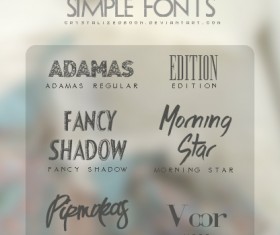 Simple Retro Fonts