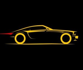 Sport car logos vectors set 01