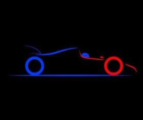 Sport car logos vectors set 04