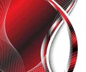 Stylish red abstract background vector 01