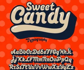 Sweet Candy font vector