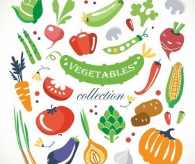 Vagetables background vectors