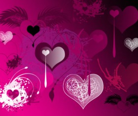 Valentines Brushes set