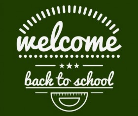 Vintage back to school labels vectors 02