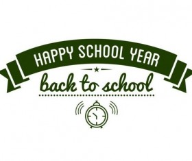 Vintage back to school labels vectors 04