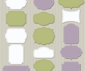 Vintage colored frame vector