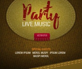 Vintage fabric background vectors 02