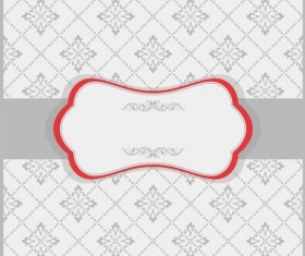 Vintage ornate invitation background vector 03