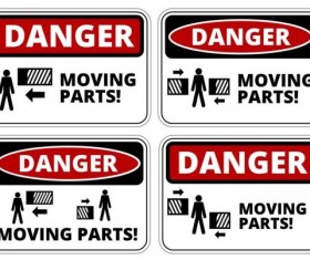Warning danger signs creative vector 02