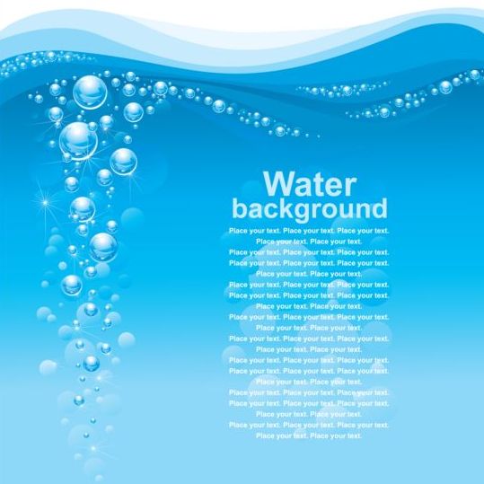 Water abstract background vectors 02