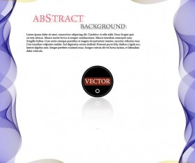 Wavy frame art background vector 01