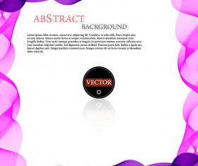 Wavy frame art background vector 02