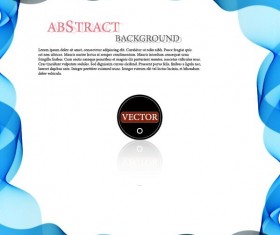 Wavy frame art background vector 03