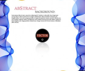 Wavy frame art background vector 04