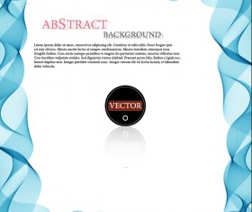 Wavy frame art background vector 06