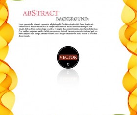 Wavy frame art background vector 09