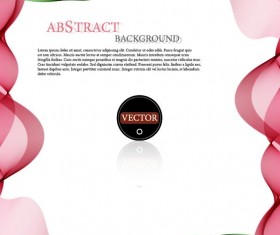 Wavy frame art background vector 10