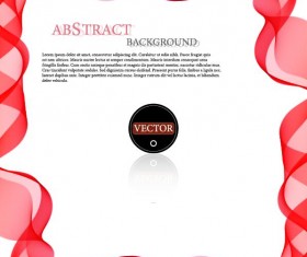 Wavy frame art background vector 12
