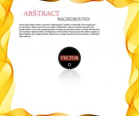 Wavy frame art background vector 13
