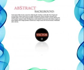 Wavy frame art background vector 14