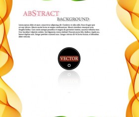 Wavy frame art background vector 16