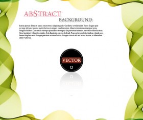 Wavy frame art background vector 17