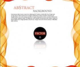 Wavy frame art background vector 18