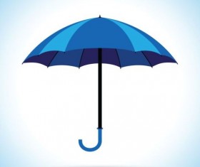 blue umbrella vector illustration