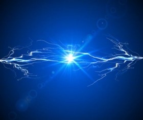 lightning with blue background vector 03