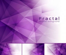purple fractal abstract background vector