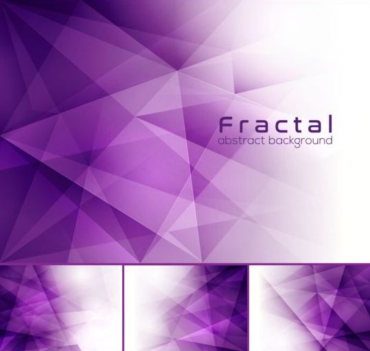 purple fractal abstract background vector
