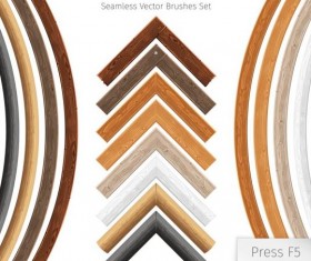wooden border seamless vector