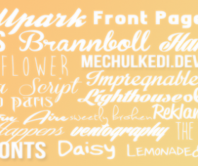 20 Kind common fonts set