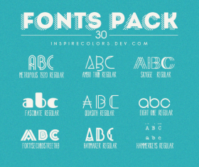9 Kind font pack