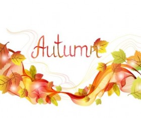 Abstract autumn leaves background vector