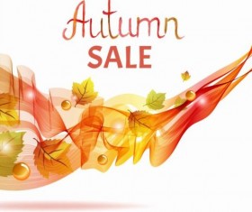 Abstract autumn sale background vectors 02
