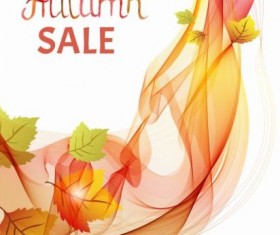 Abstract autumn sale background vectors 03