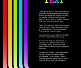 Abstract colorful bent stripes background vector