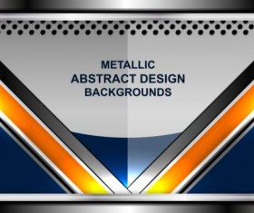 Abstract metal backgrounds design vector