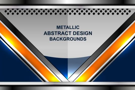 Abstract metal backgrounds design vector