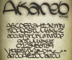 Akareb fonts