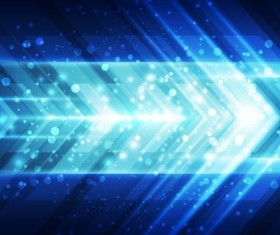 Arrow with blue tech background vector 05